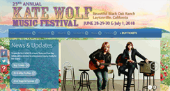 Desktop Screenshot of katewolfmusicfestival.com